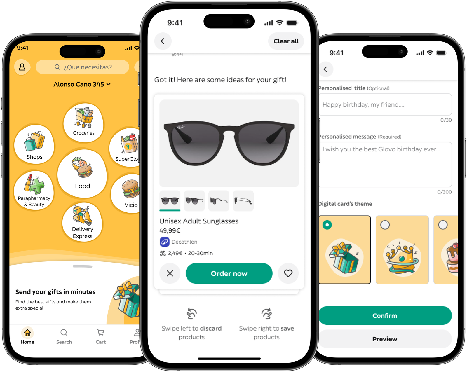 The Gifting Bet — app screens