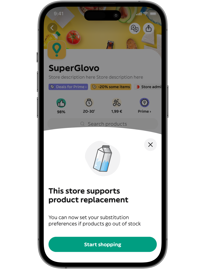 Feature announcement modal